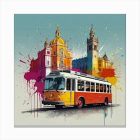 Lisbon Tram 12 Canvas Print