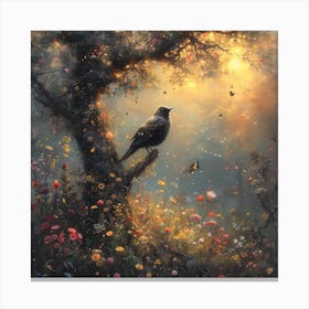 Bird In A Tree Canvas Print