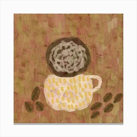 Deconstructed Coffee Cup Canvas Print
