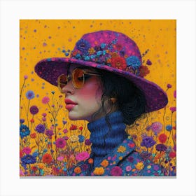 Girl In A Hat 1 Canvas Print