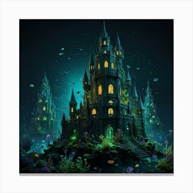 Underwater Castle Canvas Print