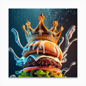 Hamburger Royal And Vegetables 6 Canvas Print