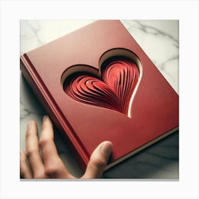 Heart Shaped Book 3 Canvas Print