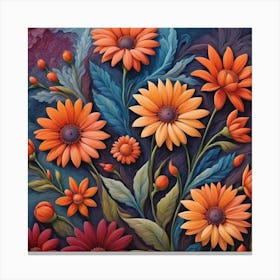 Flowers Painting Canvas Print