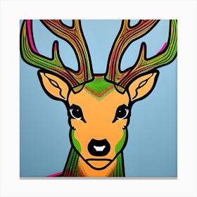 Colorful Deer Canvas Print