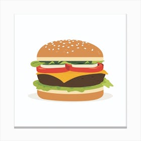 Hamburger 4 Canvas Print