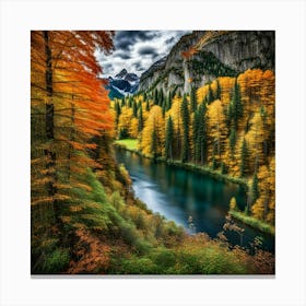 Autumn In The Alps Canvas Print