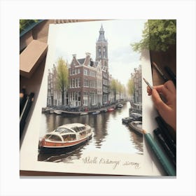 Amsterdam Canals Canvas Print