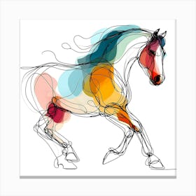 Creative Horse Visual 4 Canvas Print