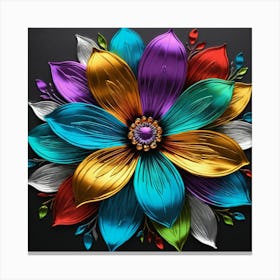 Colorful Flower Canvas Print