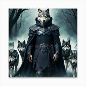 Wolf Man 1 Canvas Print