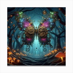 Steampunk Butterfly 1 Canvas Print