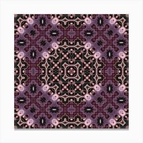 Abstract Pattern Purple Glow 2 Canvas Print