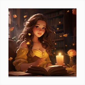 Beauty And The Beast inspired Canvas Print
