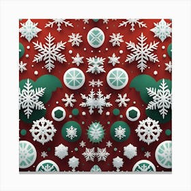 Christmas Snowflakes 1 Canvas Print