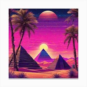 Egyptian Pyramids Canvas Print