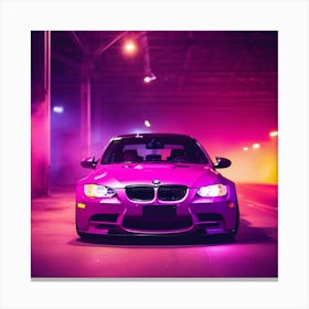 BMW Vaporwave Vibe Canvas Print