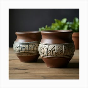 Default Create Unique Design Of Antique Pots 1 Canvas Print