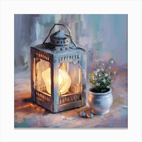 Candlelit Lantern 1 Canvas Print