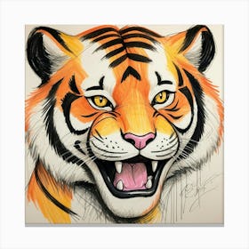 Tiger Head 1 Canvas Print