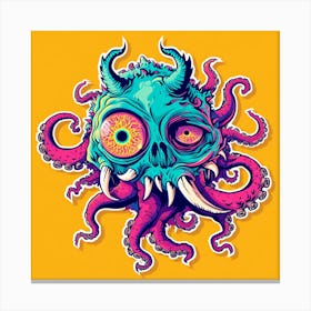 Octopus Monster Canvas Print