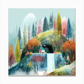 House In The Forest 1 Canvas Print