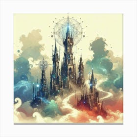 Castle In The Clouds 1 Canvas Print