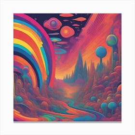 Rainbow In The Sky Canvas Print