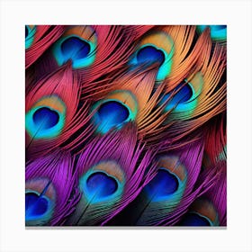 Peacock Feathers 15 Canvas Print