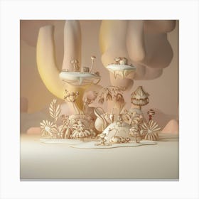 Mushroom Island Canvas Print