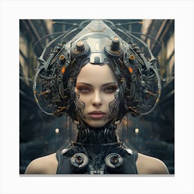 Cybernetic Woman Canvas Print