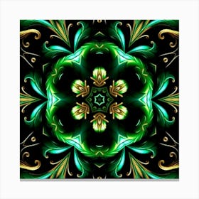 Emerald Mandala Canvas Print