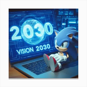 Sonic The Hedgehog Vision 2020 Canvas Print