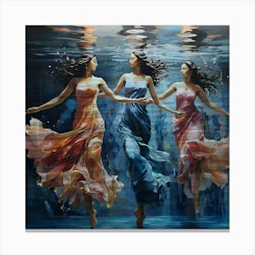 Underwater dance Canvas Print