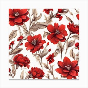 Red Flowers Canvas Print