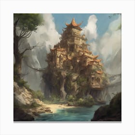 Chinese Temple Canvas Print