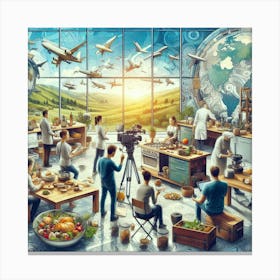 Learn New Recipes from Around the World with Jetset Kitchen Commune Canvas Print