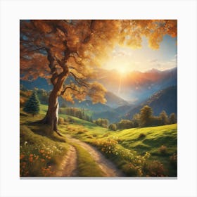 Autumn Landscape Canvas Print