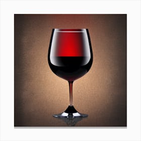 Red Wine Glass Canvas Print