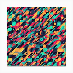 Abstract Geometric Pattern 4 Canvas Print