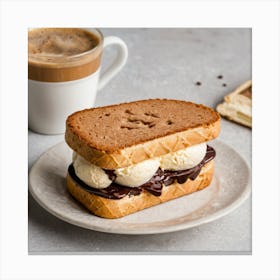 Ice Cream Sandwich 1 Canvas Print