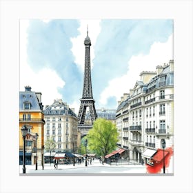 Paris Eiffel Tower 7 Canvas Print