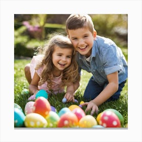 Easter Egg Hunt 2 Canvas Print