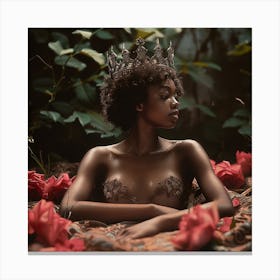 Black Queen of the Forest Canvas Print