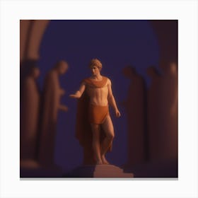 Statue Of Athena 4 Canvas Print