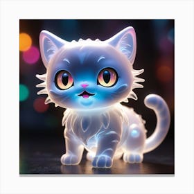 Luminous Cat Canvas Print