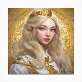 Queen Maya Blonde Girl Canvas Print