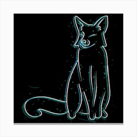 Foxxy blue Canvas Print