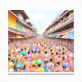 Thailand Street Scene 2 Canvas Print