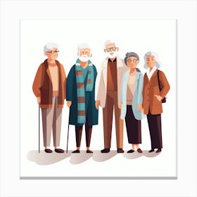 Old People 5 Canvas Print